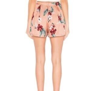 MAJORELLE Womens S Hunter Pink Tropical Floral Shorts Coquette Retro Flowy Boho